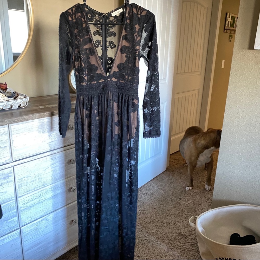 For Love and Lemons Temecula lace maxi dress